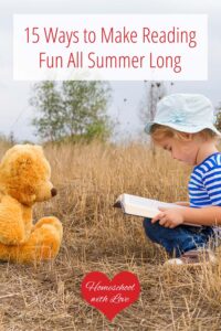 Child reading to teddy bear.